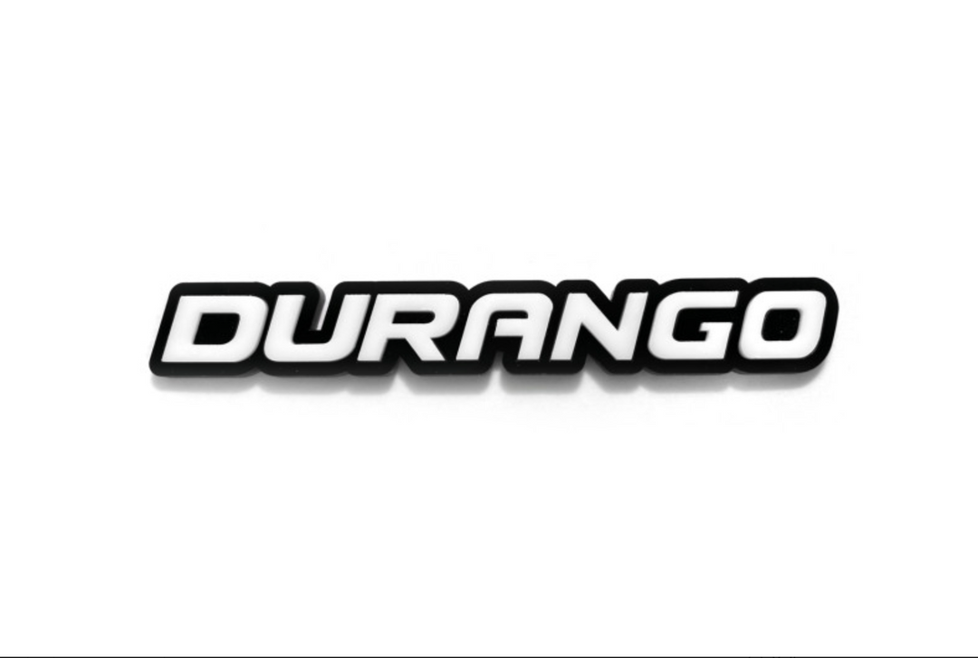 Dodge tailgate trunk rear emblem with Durango logo Dodge emblems decoinfabric