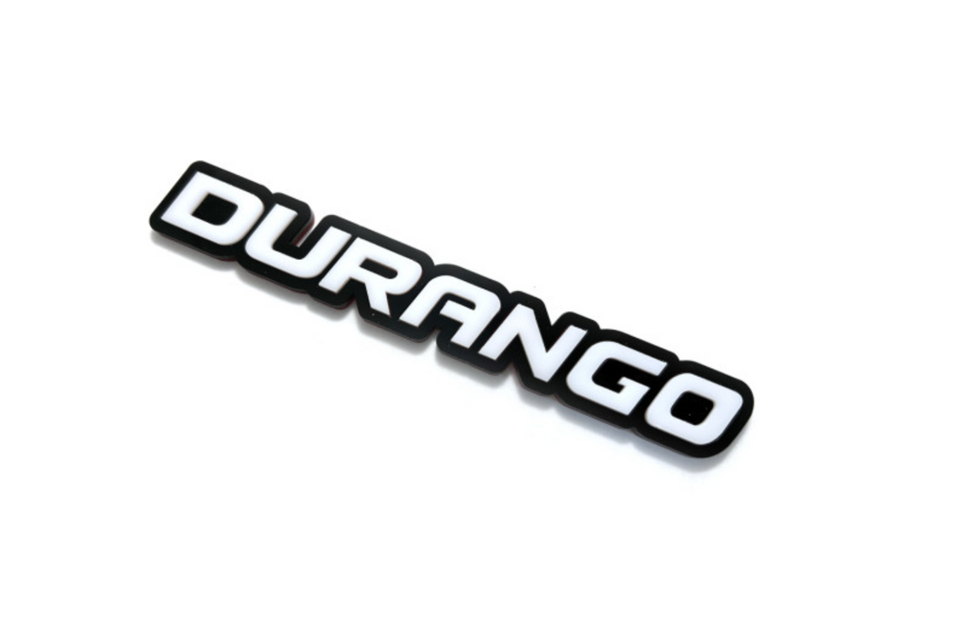 Dodge tailgate trunk rear emblem with Durango logo Dodge emblems decoinfabric