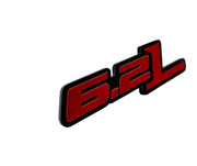 GMC Radiator grille emblem with 6.2L logo (Type 2) GMC emblems decoinfabric