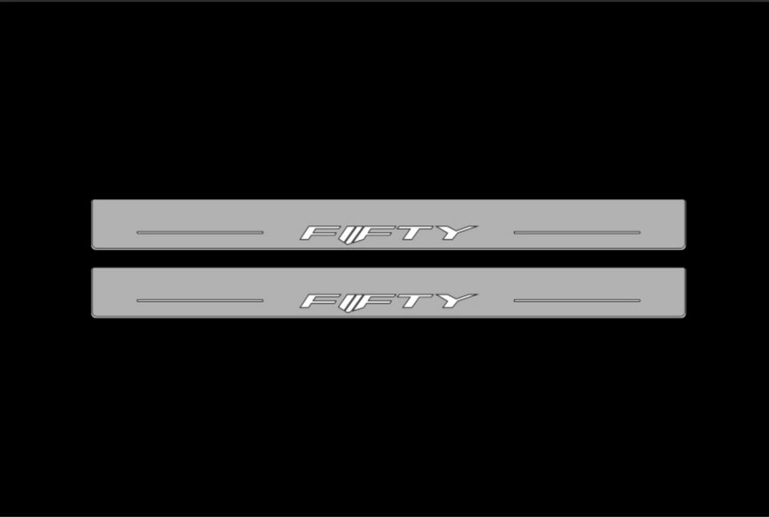 Chevrolet Camaro VI 2016+ Auto Door Sills With Fifty Logo Chevrolet Led Door Sills opdesign