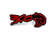 Chrysler 300C II radiator grille emblem with 300 + Hellcat logo (type 2) Chrysler emblems decoinfabric