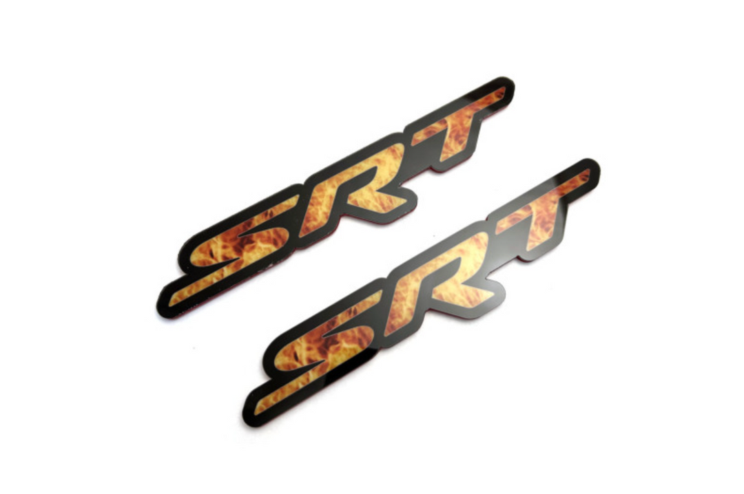 Jeep emblem for fenders with SRT Fire logo Jeep emblems decoinfabric