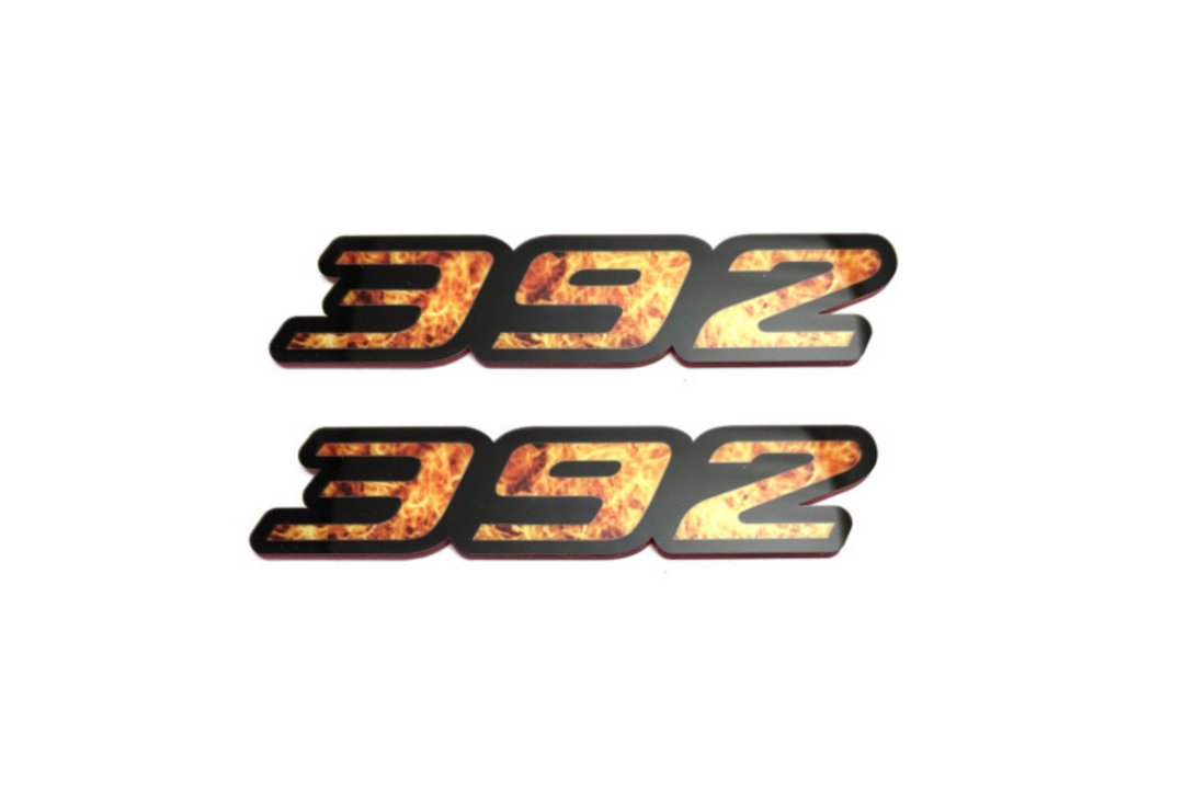 Chrysler emblem for fenders with 392 Fire logo Chrysler emblems decoinfabric