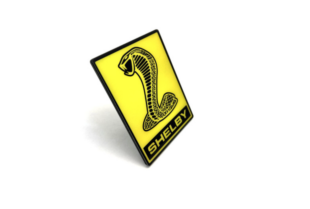 Ford Mustang tailgate trunk rear emblem with Snake Shelby logo Ford emblems decoinfabric