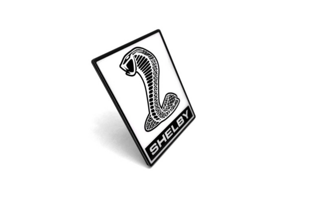Ford Mustang Radiator grille emblem with Snake Shelby logo Ford emblems decoinfabric