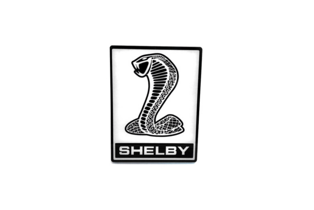 Ford Mustang tailgate trunk rear emblem with Snake Shelby logo Ford emblems decoinfabric