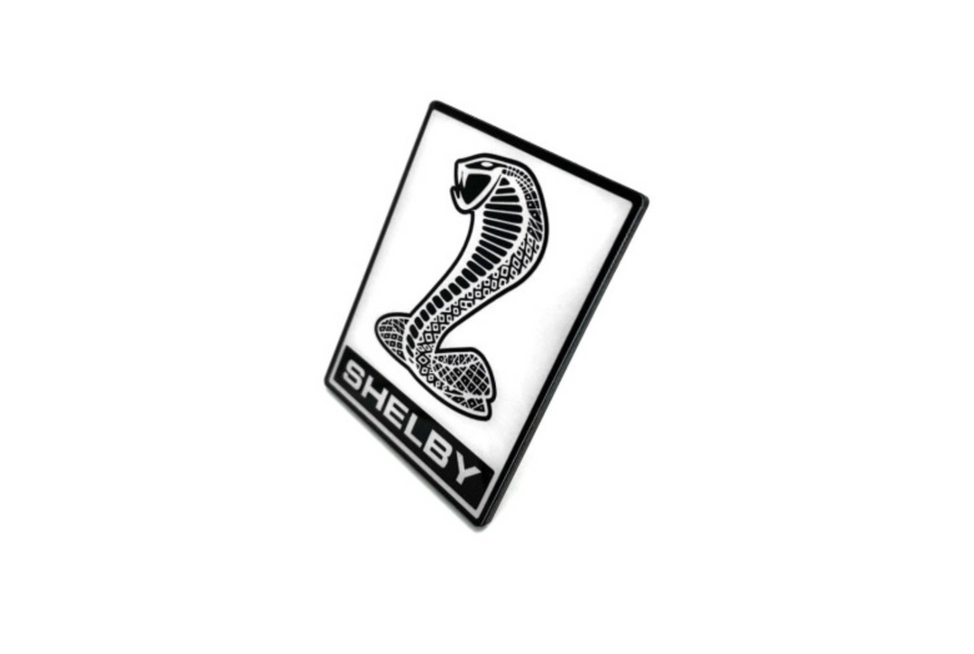 Ford Mustang tailgate trunk rear emblem with Snake Shelby logo Ford emblems decoinfabric
