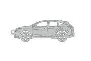 Car Keychain for Nissan Murano IV 2025+ (type STEEL) Keychains opdesign