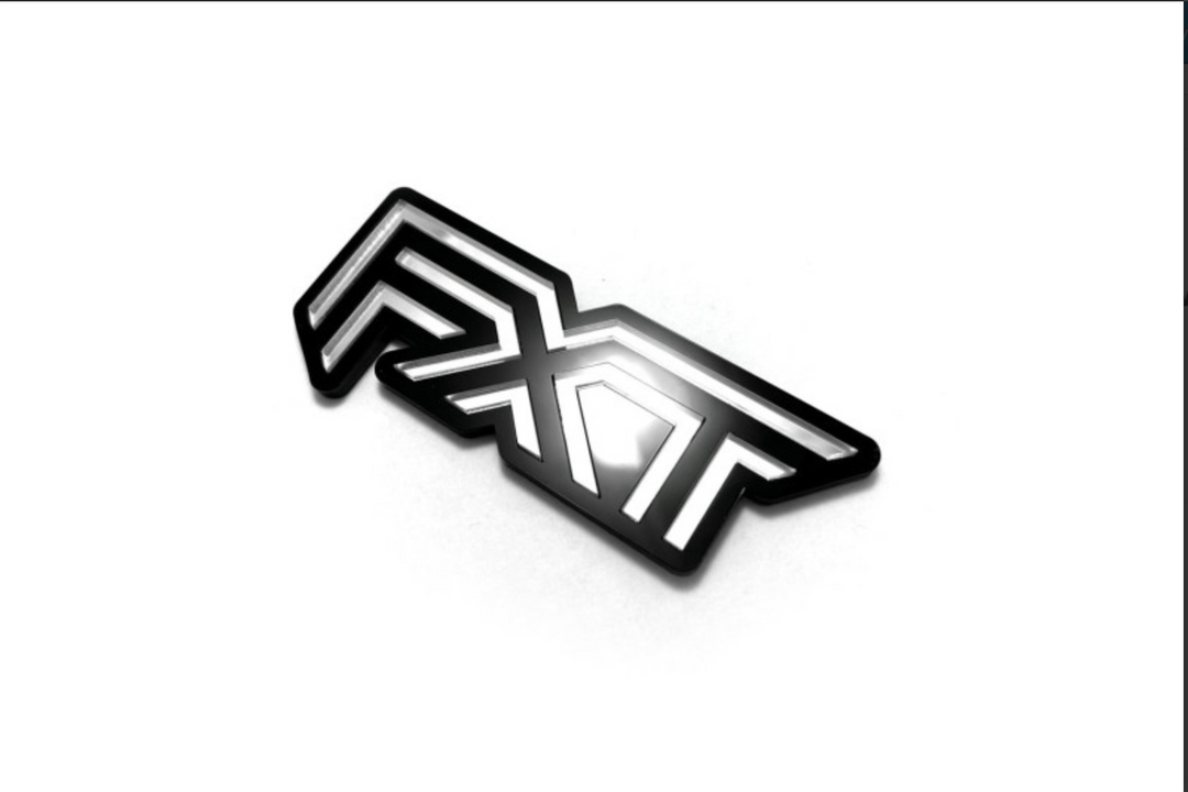 tailgate trunk rear emblem with FXT logo Subaru emblems decoinfabric