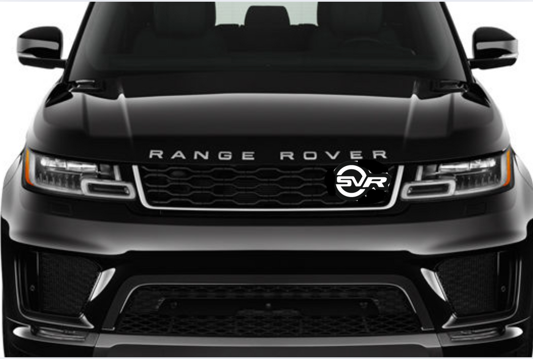 Illuminated LED Radiator Grille Emblems and Badges with SVR logo Land Rover Led Emblems decoinfabric