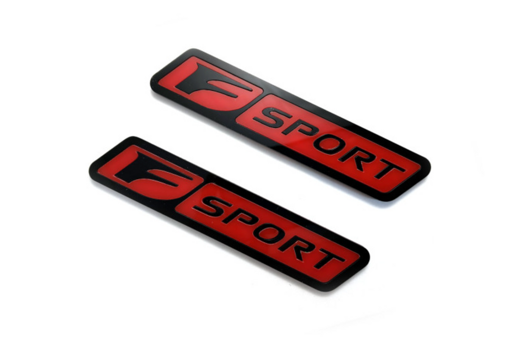 Lexus emblem for fenders with F Sport logo (type 2) Lexus emblems decoinfabric
