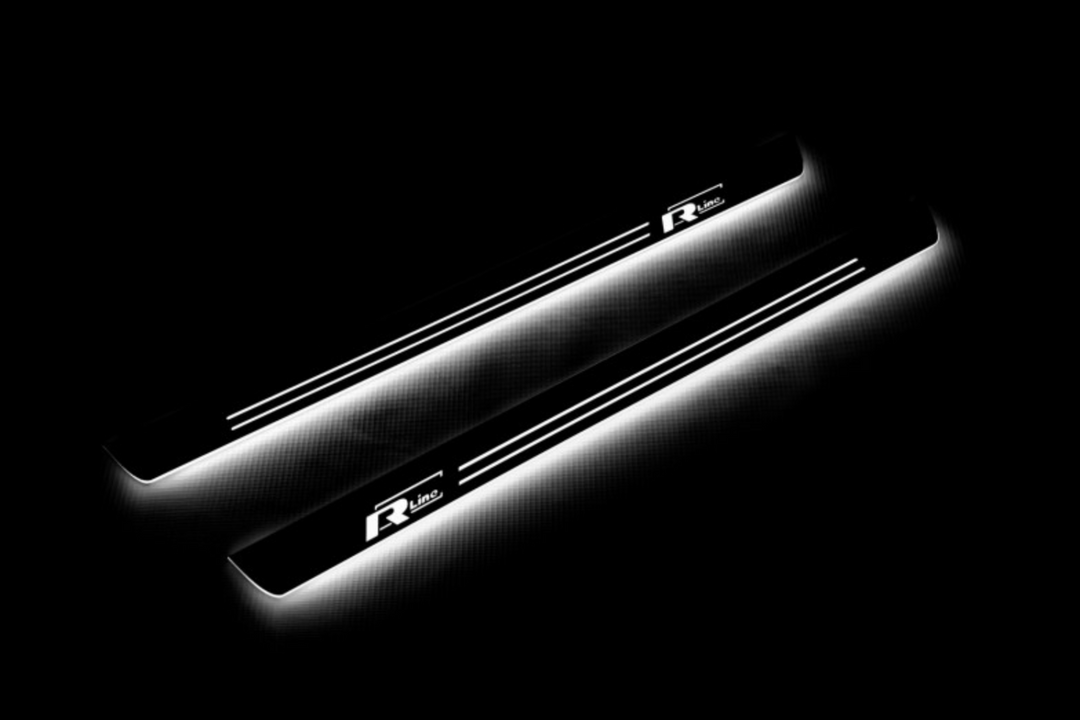 Volkswagen Passat B8 2015-2023 LED Door Sills With R-line Logo Volkswagen Led Door Sills opdesign