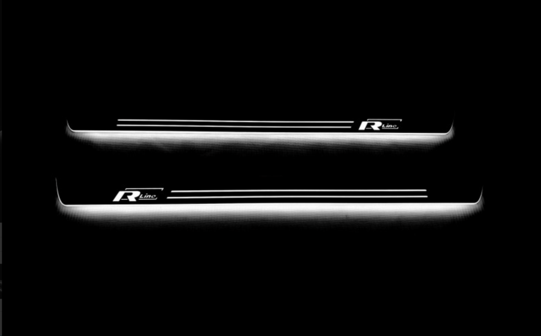 Volkswagen Passat B8 2015-2023 LED Door Sills With R-line Logo Volkswagen Led Door Sills opdesign