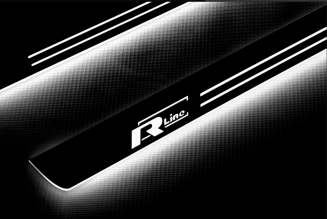 Volkswagen Passat B8 2015-2023 LED Door Sills With R-line Logo Volkswagen Led Door Sills opdesign