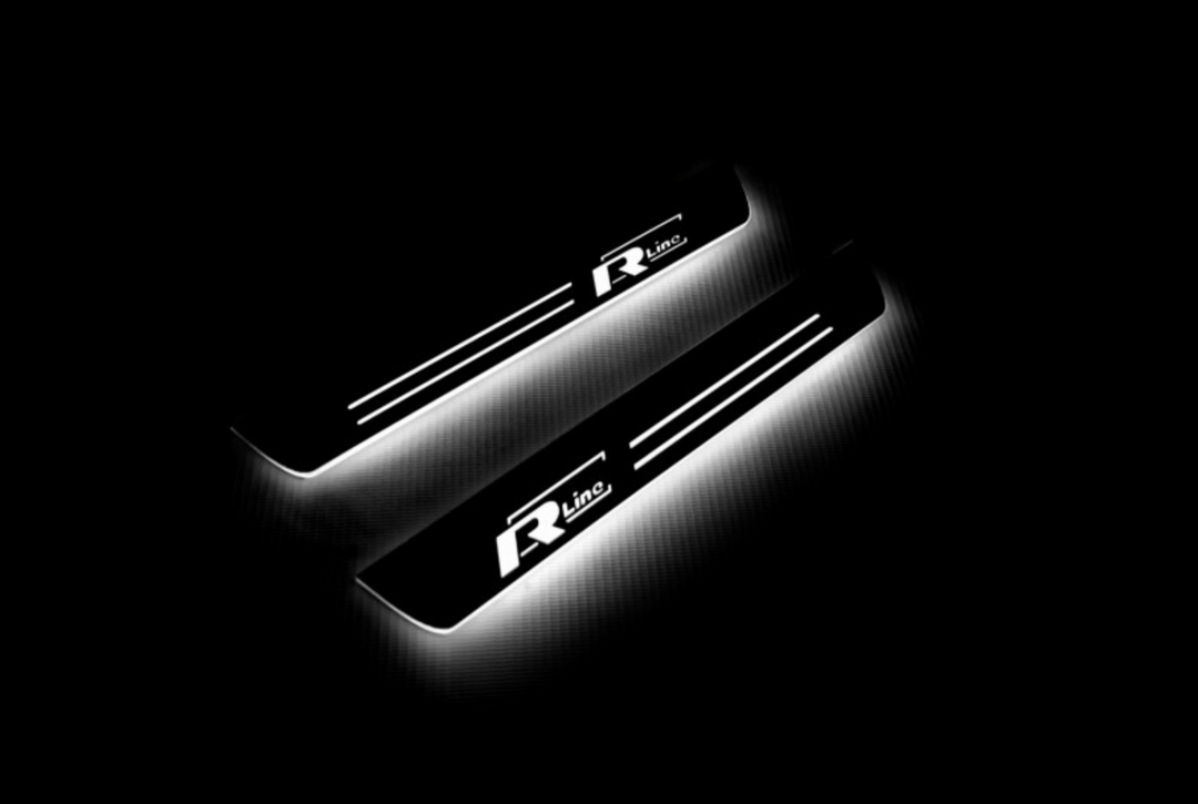 Volkswagen Passat B8 2015-2023 LED Door Sills With R-line Logo Volkswagen Led Door Sills opdesign