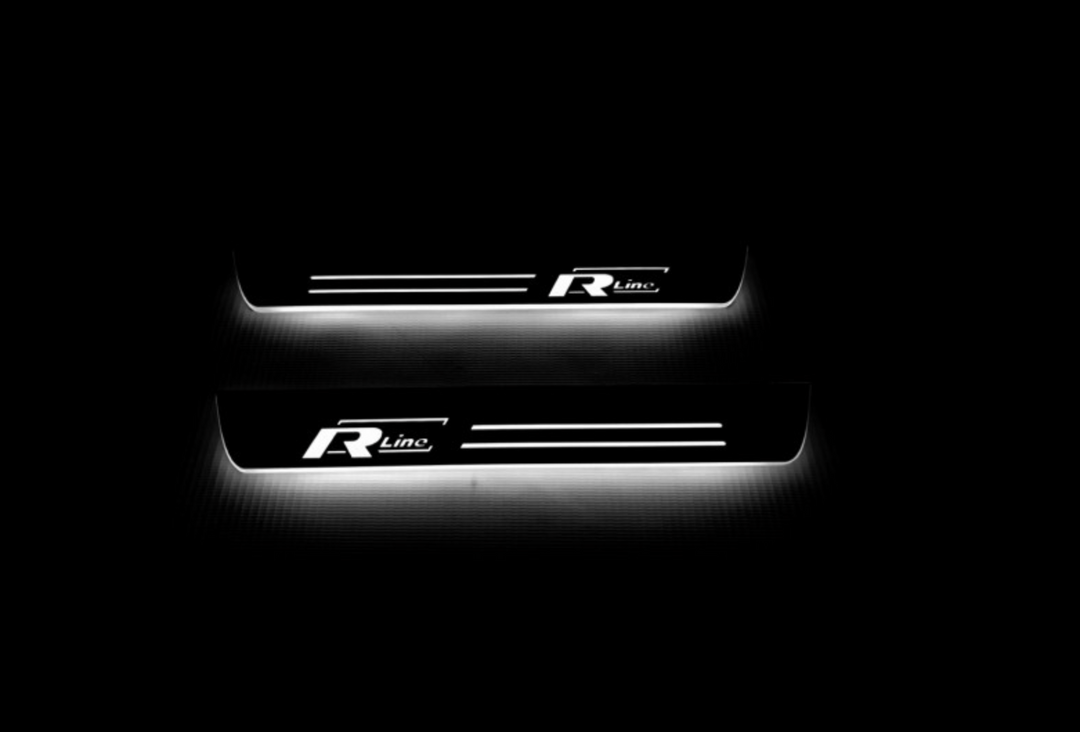Volkswagen Passat B8 2015-2023 LED Door Sills With R-line Logo Volkswagen Led Door Sills opdesign