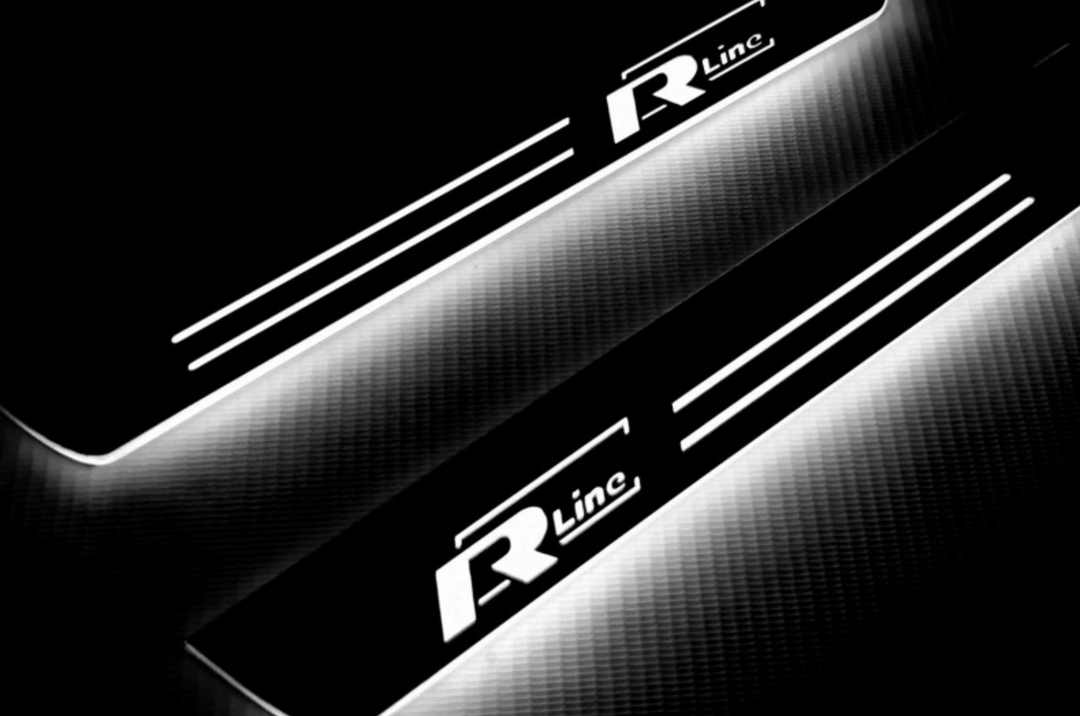 Volkswagen Passat B8 2015-2023 LED Door Sills With R-line Logo Volkswagen Led Door Sills opdesign