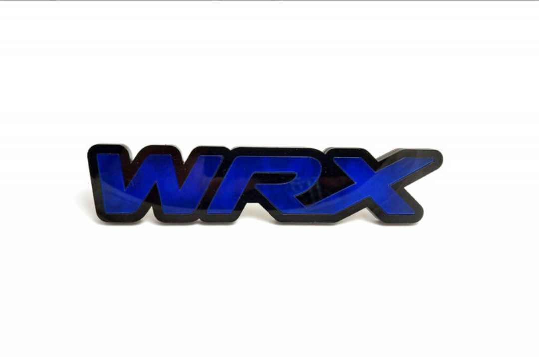 Radiator grille emblem with WRX logo Subaru emblems decoinfabric