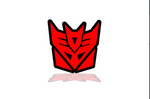 Load image into Gallery viewer, Radiator grille emblem with Decepticon logo