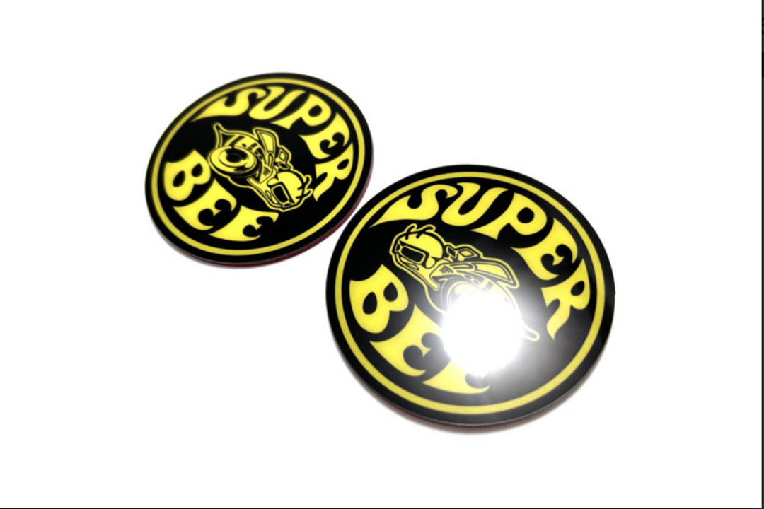Dodge emblem for fenders with Super Bee logo Dodge emblems decoinfabric