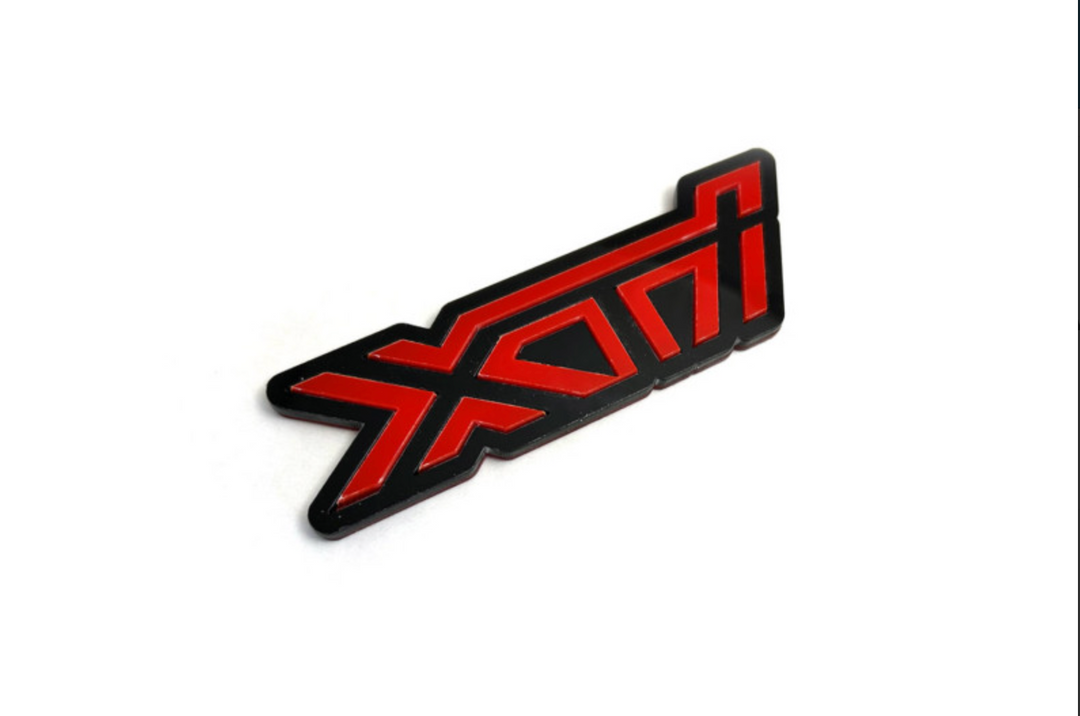 Subaru tailgate trunk rear emblem with XTI logo Subaru emblems decoinfabric