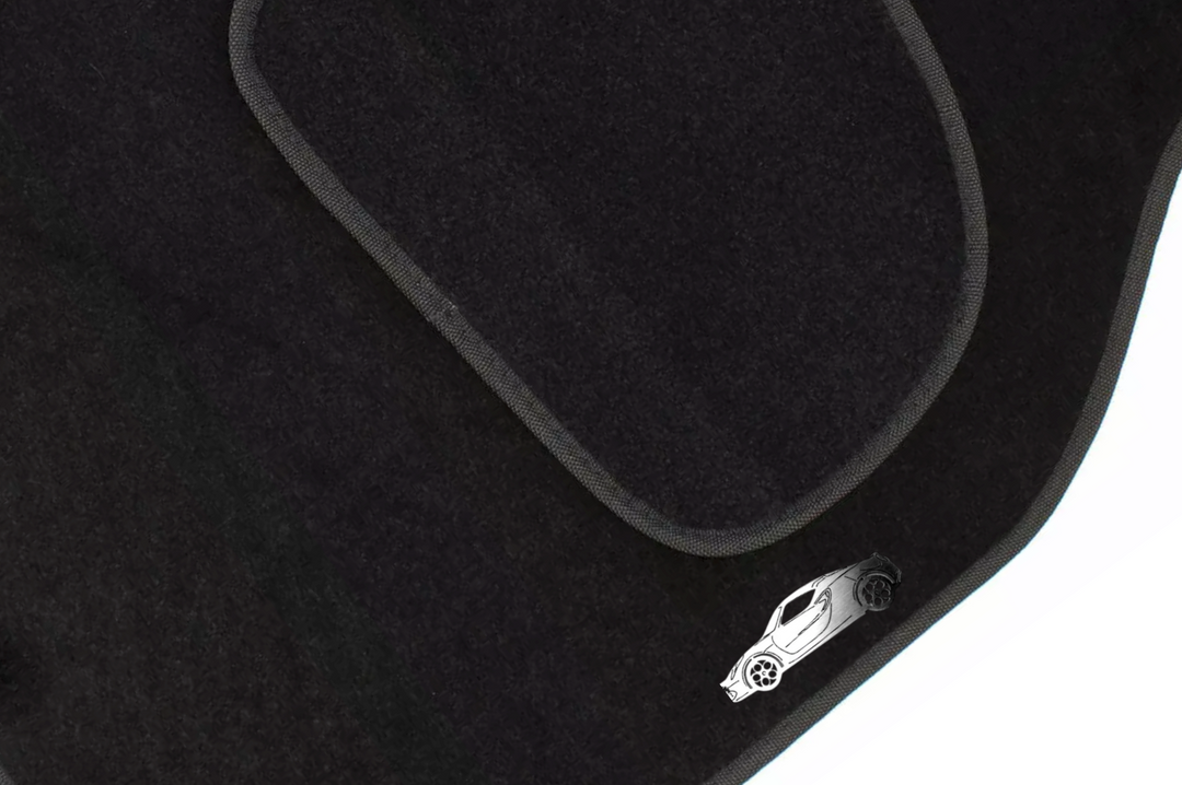 Alfa Romeo 4C (2013+) Floor Mat Emblem Set – Stainless Steel Badges Car Mats Badges Decoin