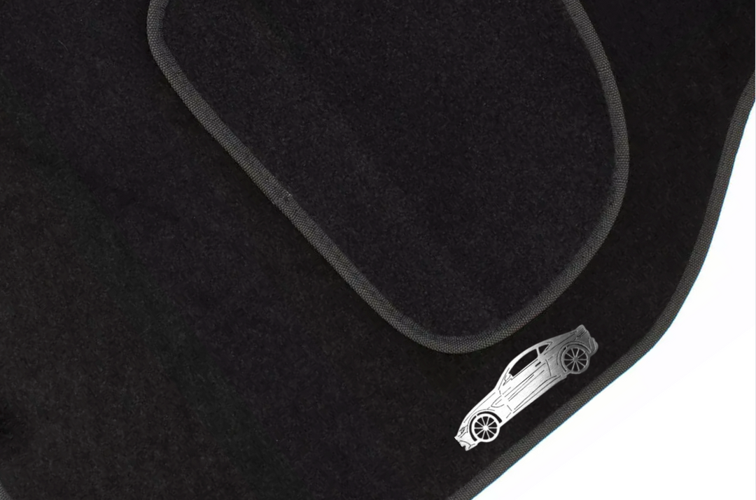Aston Martin Vantage II (2017+) Floor Mat Emblem Set – Stainless Steel Badges Car Mats Badges Decoin