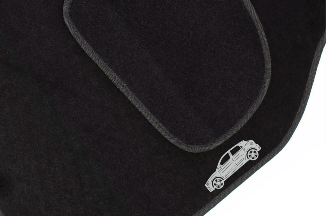 Audi A1 II (2018+) Floor Mat Emblem Set – Stainless Steel Badges Car Mats Badges Decoin