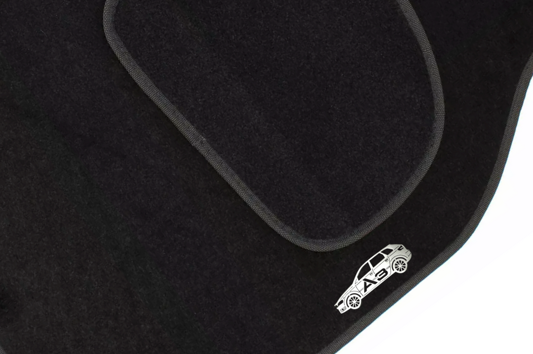 Audi A3 8P (2003-2012) Floor Mat Emblem Set – Stainless Steel Badges Car Mats Badges Decoin