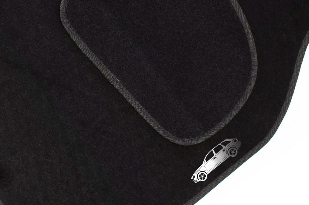 Audi A4 B8 Universal (2007-2016) Floor Mat Emblem Set – Stainless Steel Badges Car Mats Badges Decoin