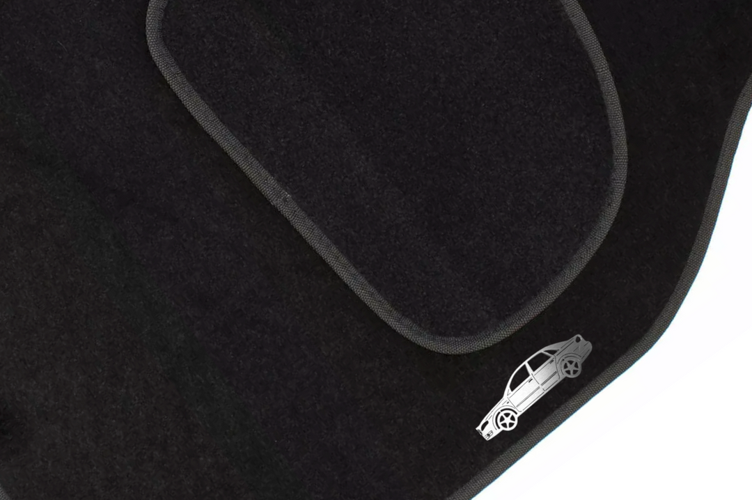 Audi A4 B7 4D (2004-2008) Floor Mat Emblem Set – Stainless Steel Badges Car Mats Badges Decoin