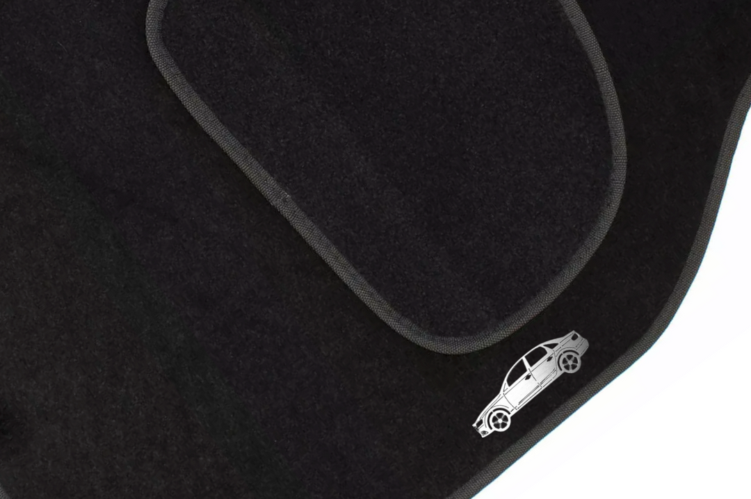 Audi A4 B8 4D (2007-2016) Floor Mat Emblem Set – Stainless Steel Badges Car Mats Badges Decoin