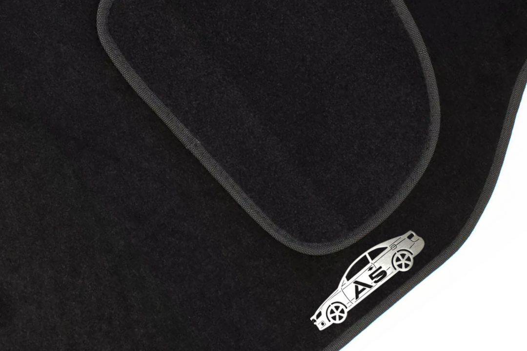 Audi A5 I (2007-2016) Floor Mat Emblem Set – Stainless Steel Badges Car Mats Badges Decoin