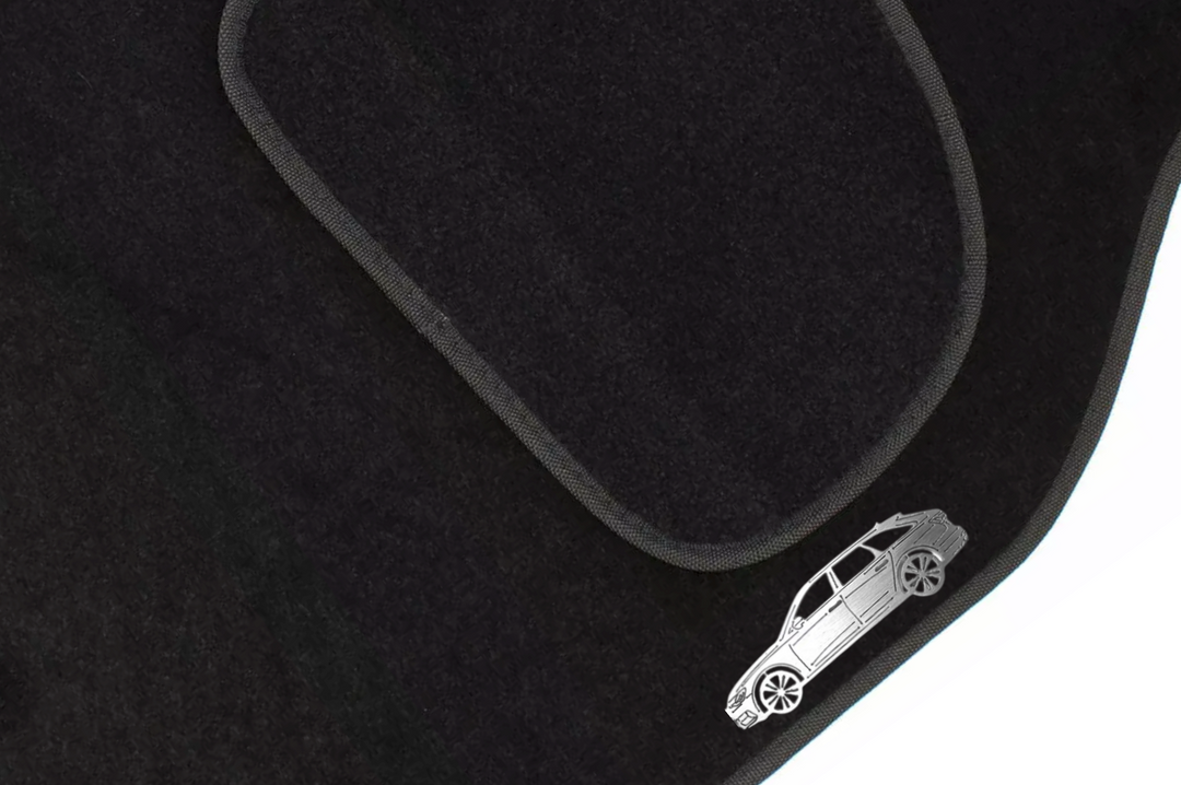 Audi A6 C8 Universal (2018+) Floor Mat Emblem Set – Stainless Steel Badges Car Mats Badges Decoin