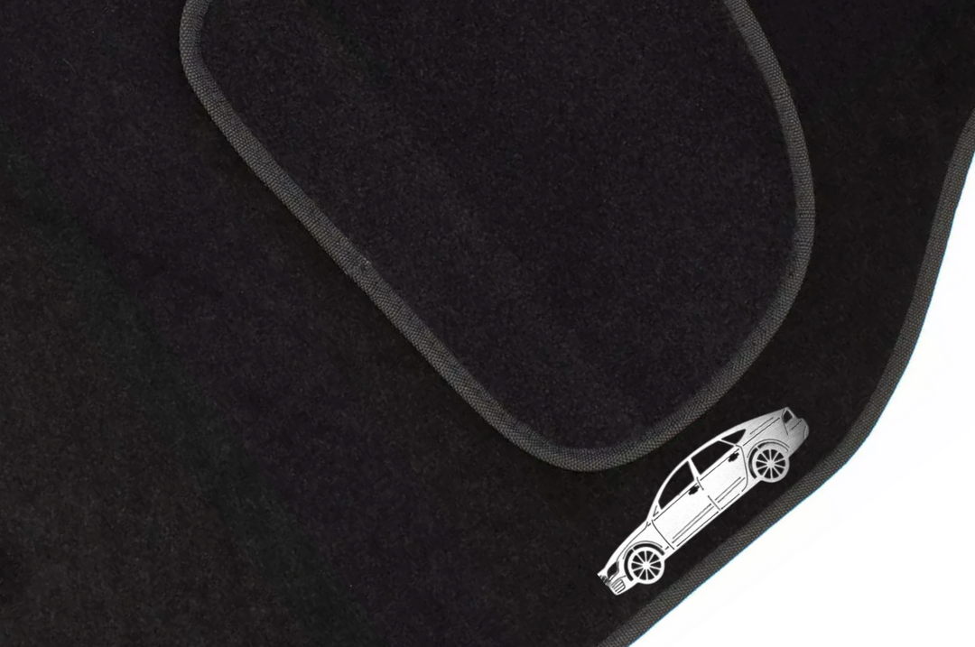 Audi A7 I (2010-2018) Floor Mat Emblem Set – Stainless Steel Badges Car Mats Badges Decoin