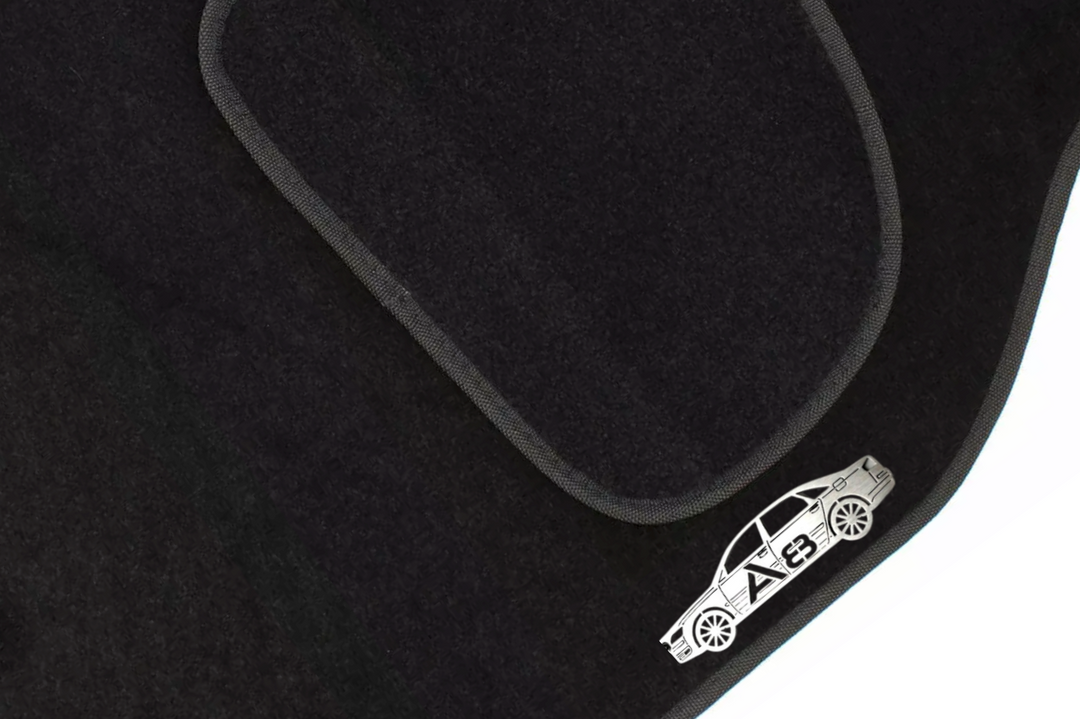 Audi A8 D3 (2002-2010) Floor Mat Emblem Set – Stainless Steel Badges Car Mats Badges Decoin