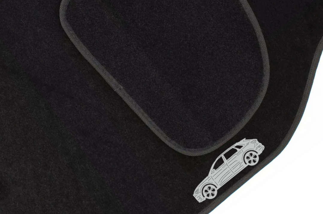 Audi e-tron quattro (2018+) Floor Mat Emblem Set – Stainless Steel Badges Car Mats Badges Decoin