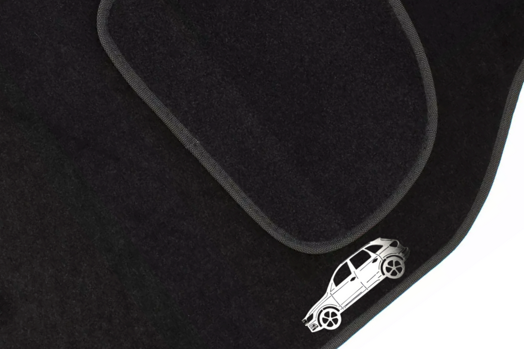 Audi Q5 I (2008-2017) Floor Mat Emblem Set – Stainless Steel Badges Car Mats Badges Decoin