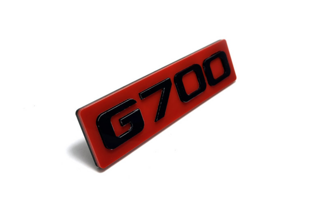 Mercedes G-Class tailgate trunk rear emblem with G700 logo (type 2) Mercedes emblems decoinfabric