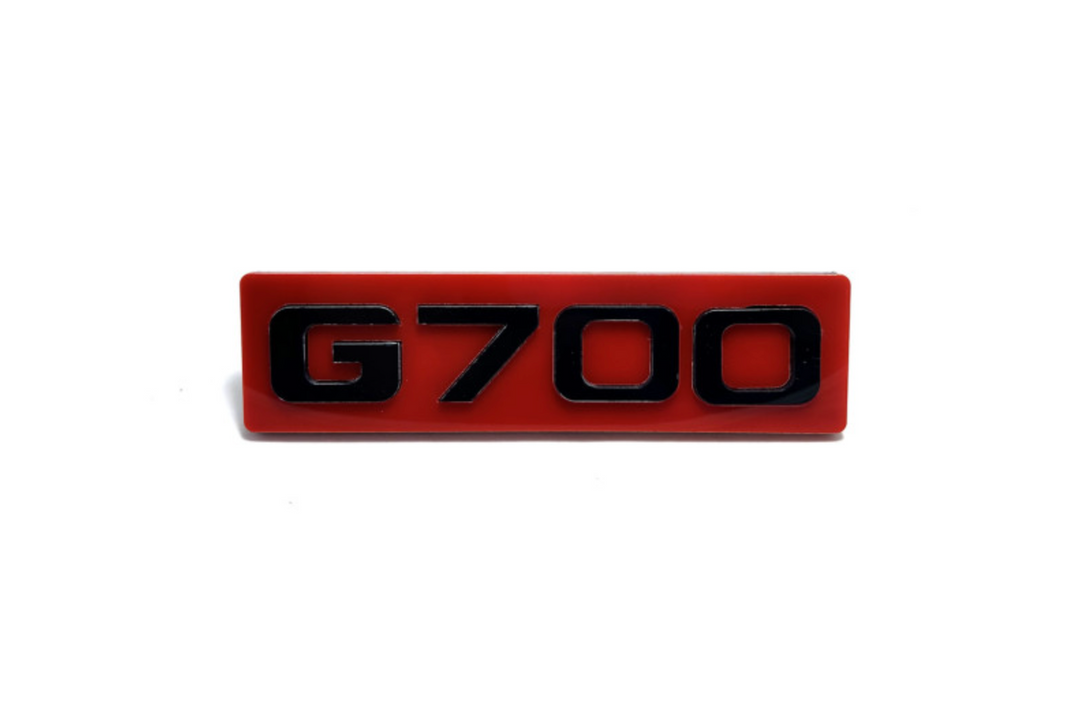 Mercedes G-Class tailgate trunk rear emblem with G700 logo (type 2) Mercedes emblems decoinfabric