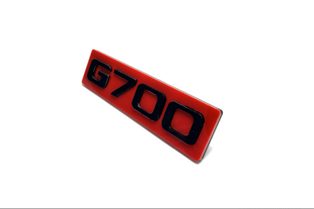 Mercedes G-Class tailgate trunk rear emblem with G700 logo (type 2) Mercedes emblems decoinfabric