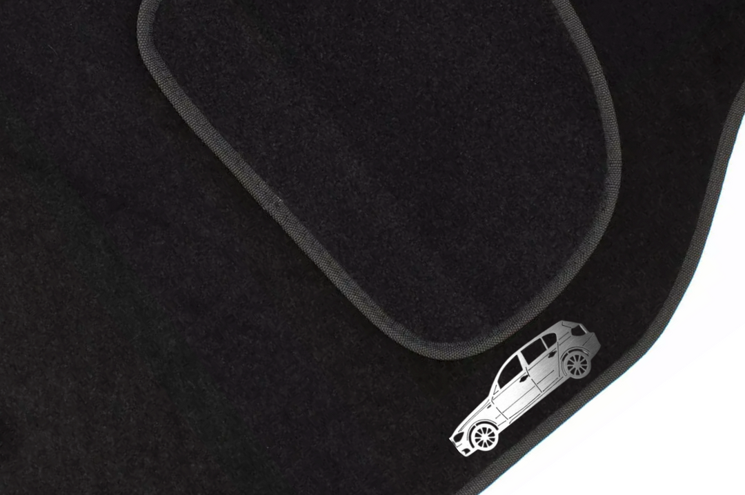 BMW 1 E87 5D (2004-2012) Floor Mat Emblem Set – Stainless Steel Badges Car Mats Badges Decoin