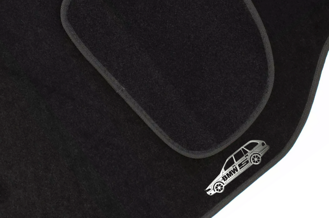 BMW 5 E39 Universal (1996-2003) Floor Mat Emblem Set – Stainless Steel Badges Car Mats Badges Decoin