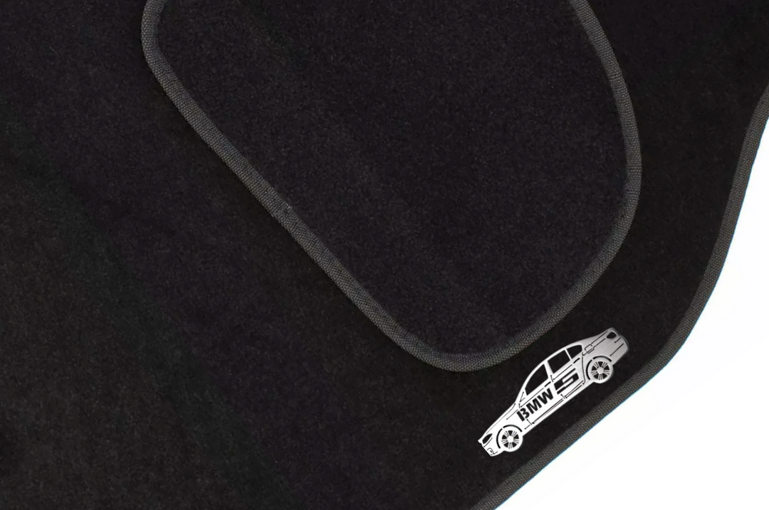 BMW 5 F10 (2009-2017) Floor Mat Emblem Set – Stainless Steel Badges Car Mats Badges Decoin