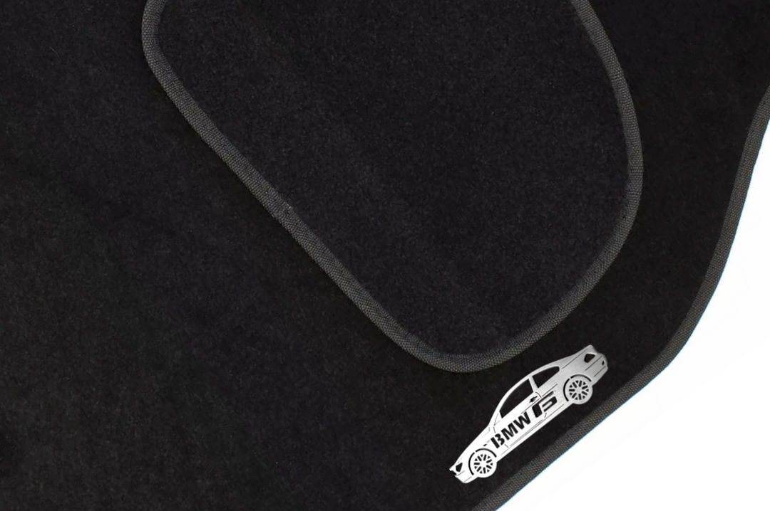 BMW 6 E63 (2004-2012) Floor Mat Emblem Set – Stainless Steel Badges Car Mats Badges Decoin