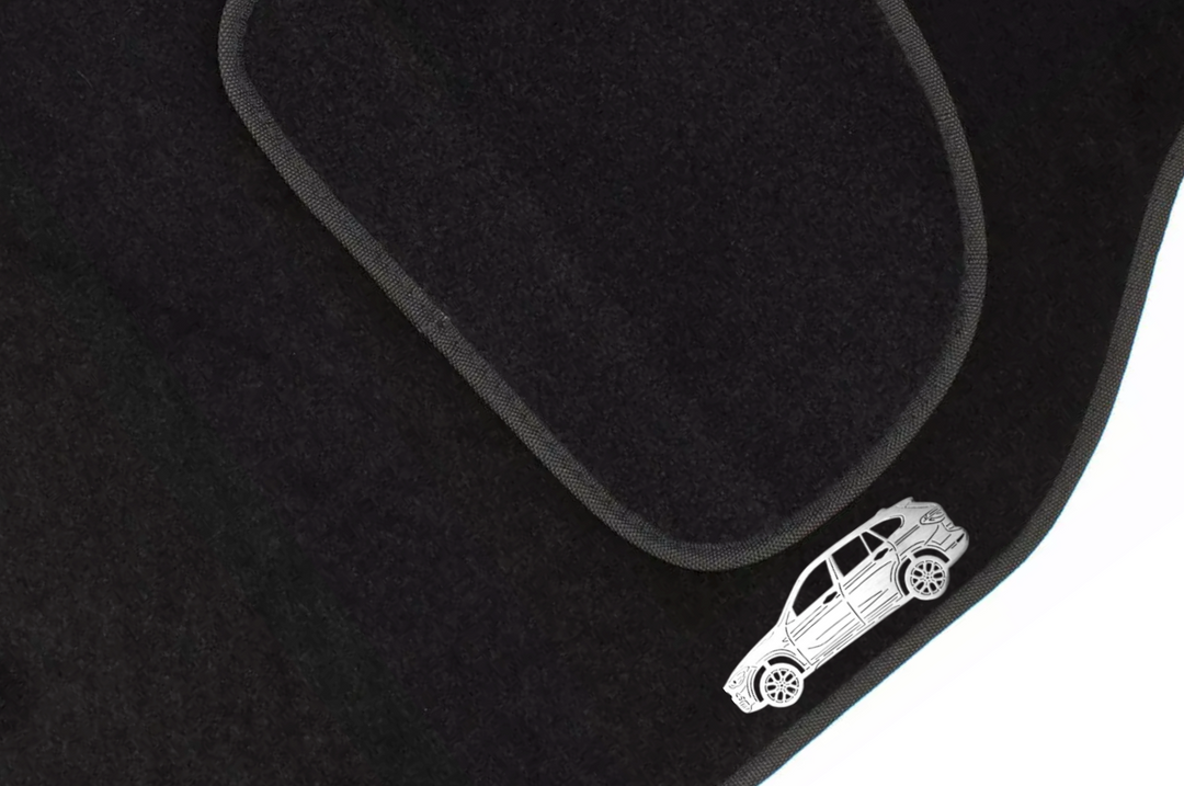 BMW X1 F48 (2015-2022) Floor Mat Emblem Set – Stainless Steel Badges Car Mats Badges Decoin