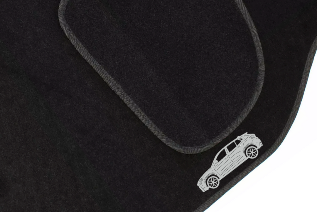 BMW X2 F39 (2018+) Floor Mat Emblem Set – Stainless Steel Badges Car Mats Badges Decoin