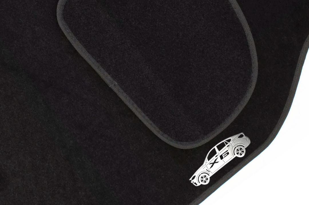 BMW X6 F16 (2015-2019) Floor Mat Emblem Set – Stainless Steel Badges Car Mats Badges Decoin