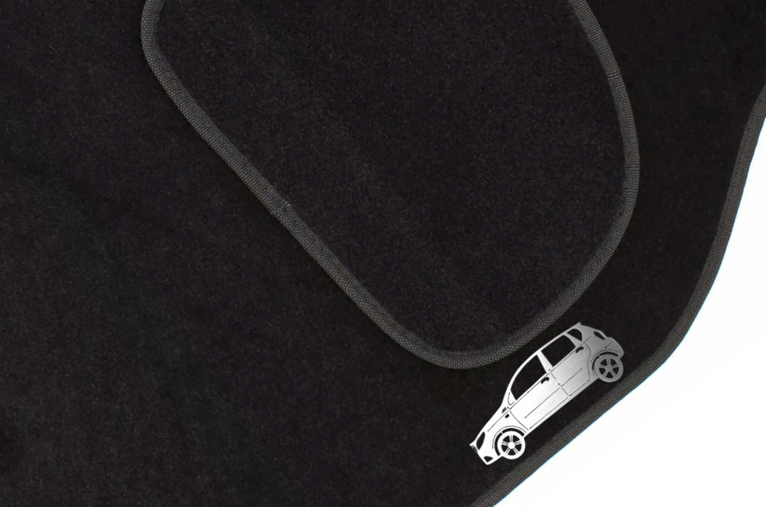 Chevrolet Aveo I 5D (2002-2011) Floor Mat Emblem Set – Stainless Steel Badges Car Mats Badges Decoin