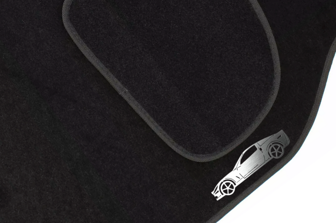 Chevrolet Corvette VI (2005-2013) Floor Mat Emblem Set – Stainless Steel Badges Car Mats Badges Decoin